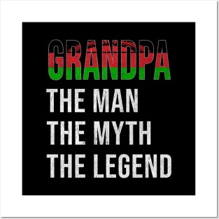 Grand Father Malawian Grandpa The Man The Myth The Legend - Gift for Malawian Dad With Roots From  Malawi Posters and Art